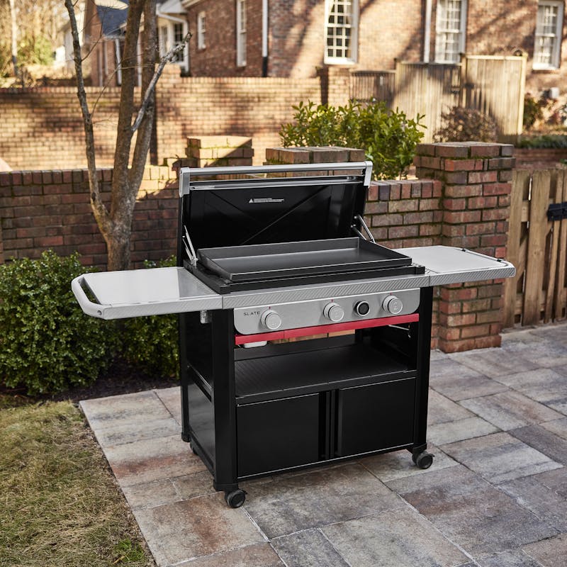 Plancha Premium Weber® SLATE GPD 76 cm sur chariot