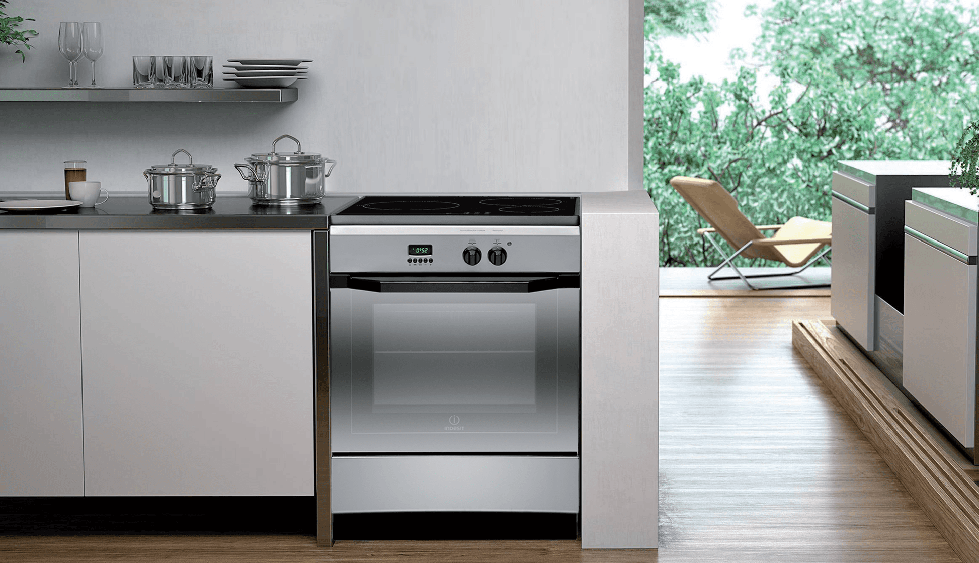 Cuisinière induction INDESIT