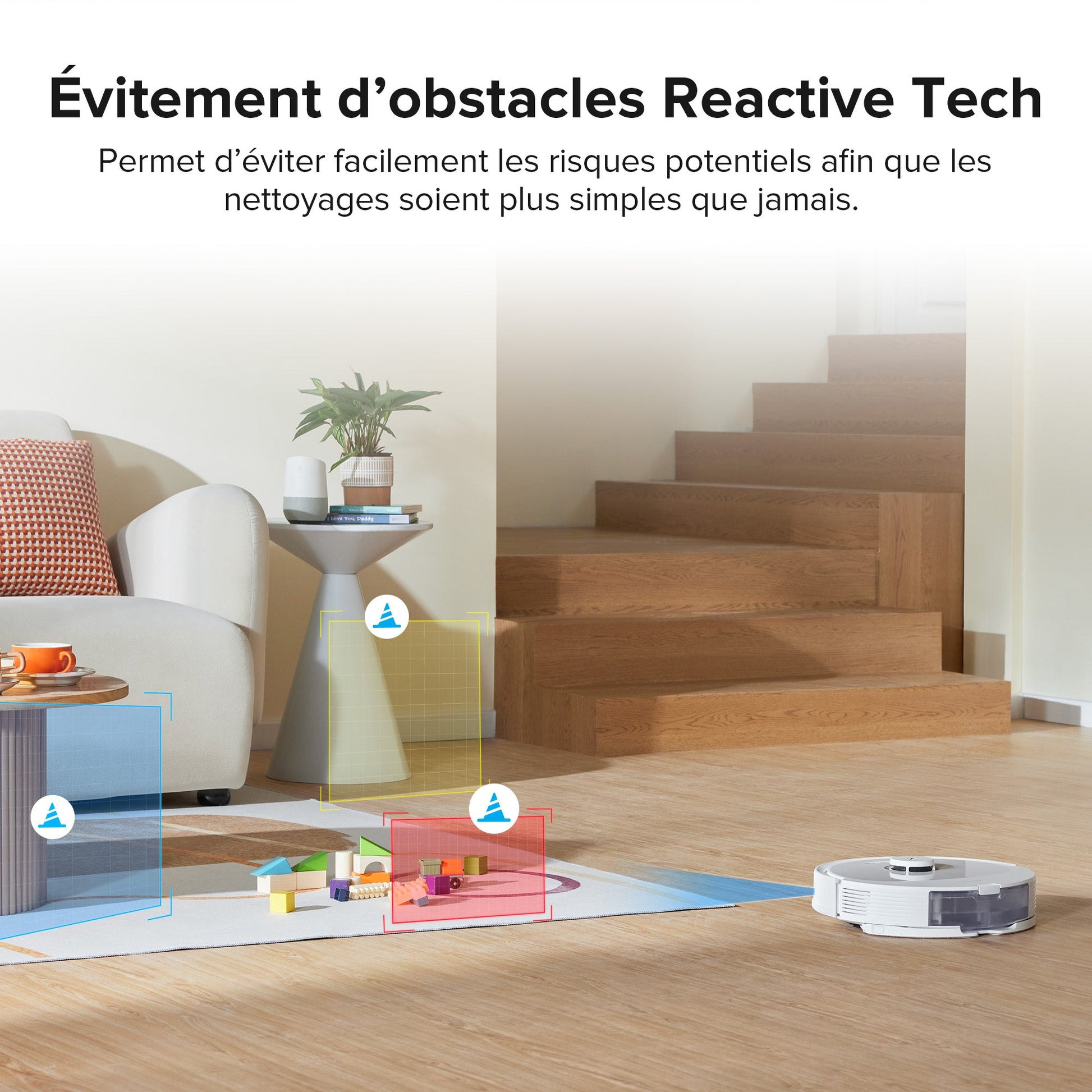 Roborock Q8 Max+ robot aspirateur avec station de vidage automatique