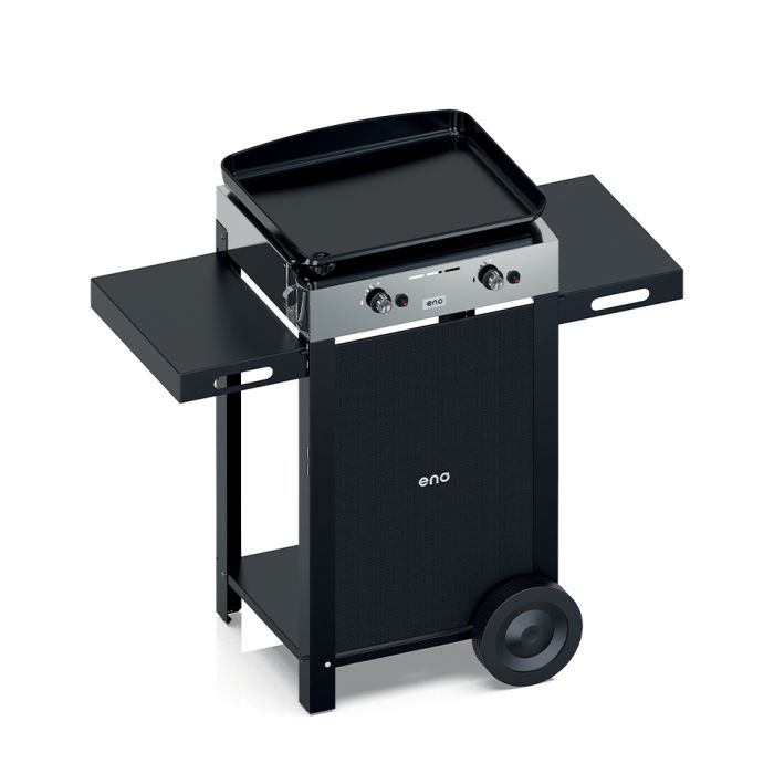 Combo INITIAL 50 Plancha Gaz sur Chariot - Inox