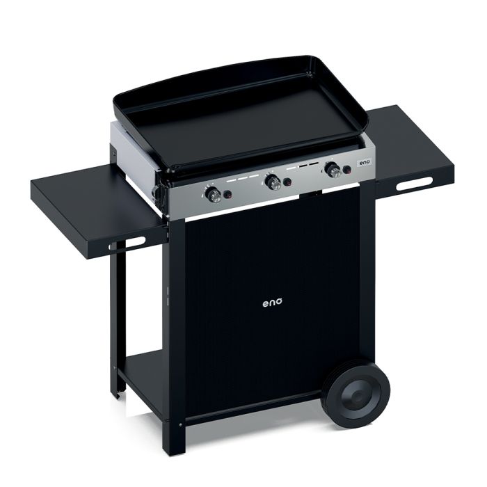 Combo INITIAL 65 Plancha Gaz sur Chariot - Inox