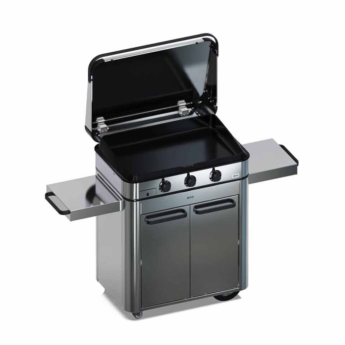 Combo ENOSIGN 80 Plancha Gaz Inox sur Chariot