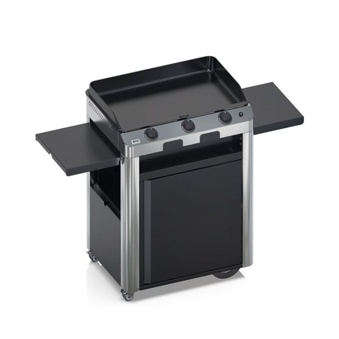 Combo FUSION 75 Plancha Gaz sur Chariot - Inox