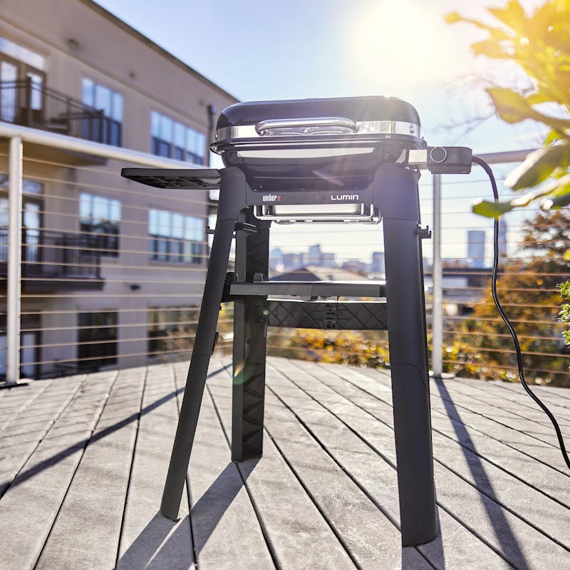 Barbecue électrique Lumin Compact et support avec pieds