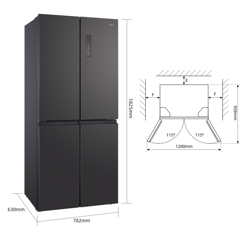 Réfrigérateur 4 portes CHIQ - CCD415NEI4E