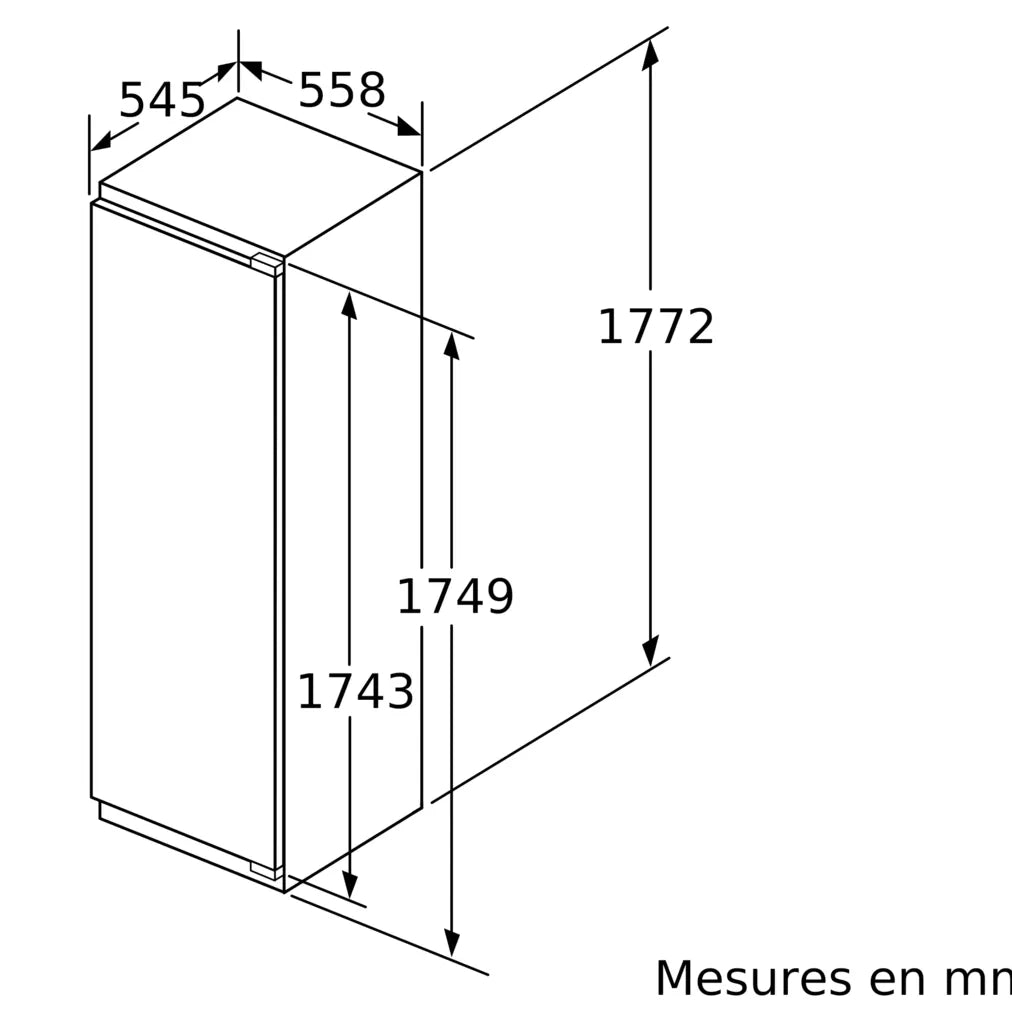 Réfrigérateur encastrable SIEMENS
