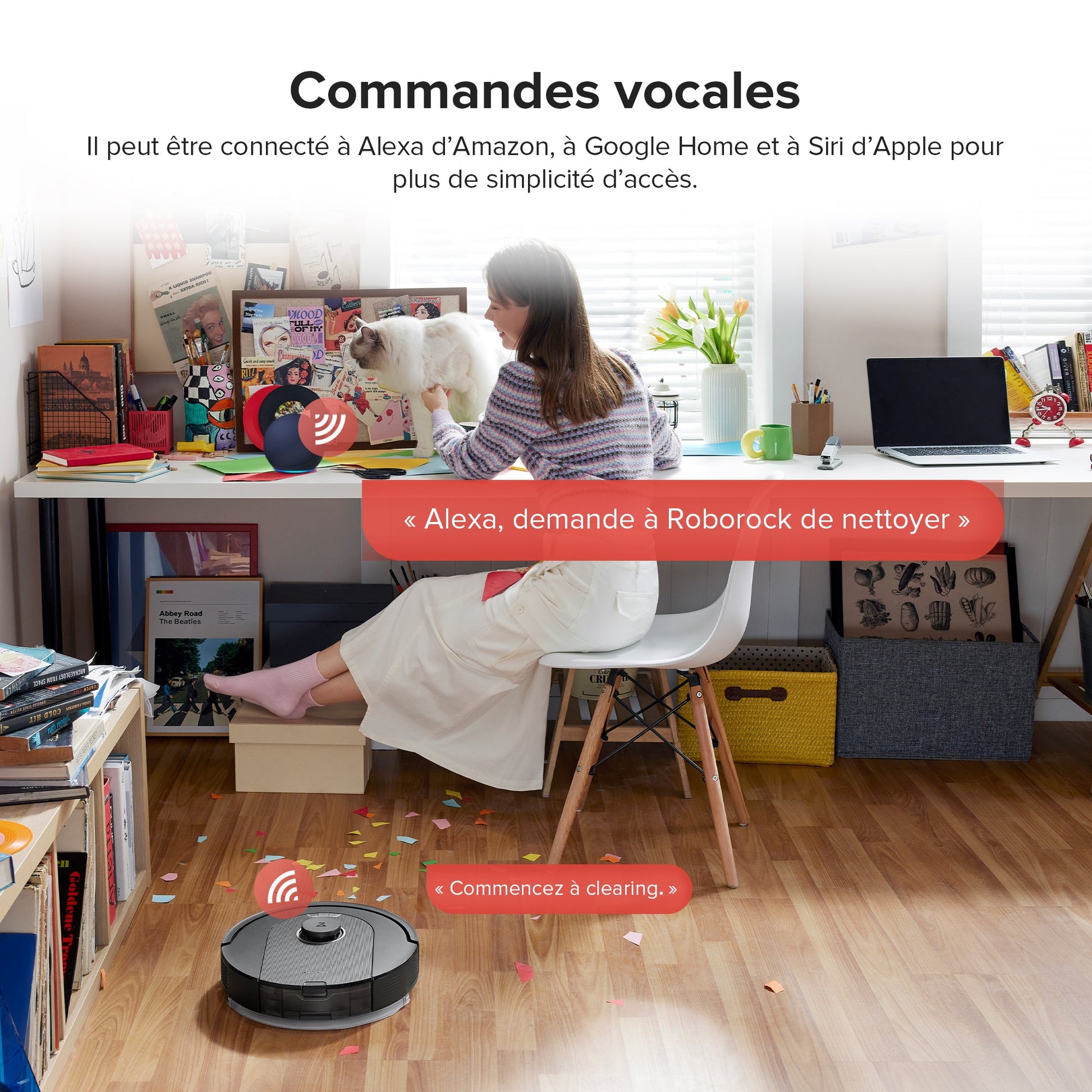 Roborock Q5 Pro+ robot aspirateur avec station de vidage automatique
