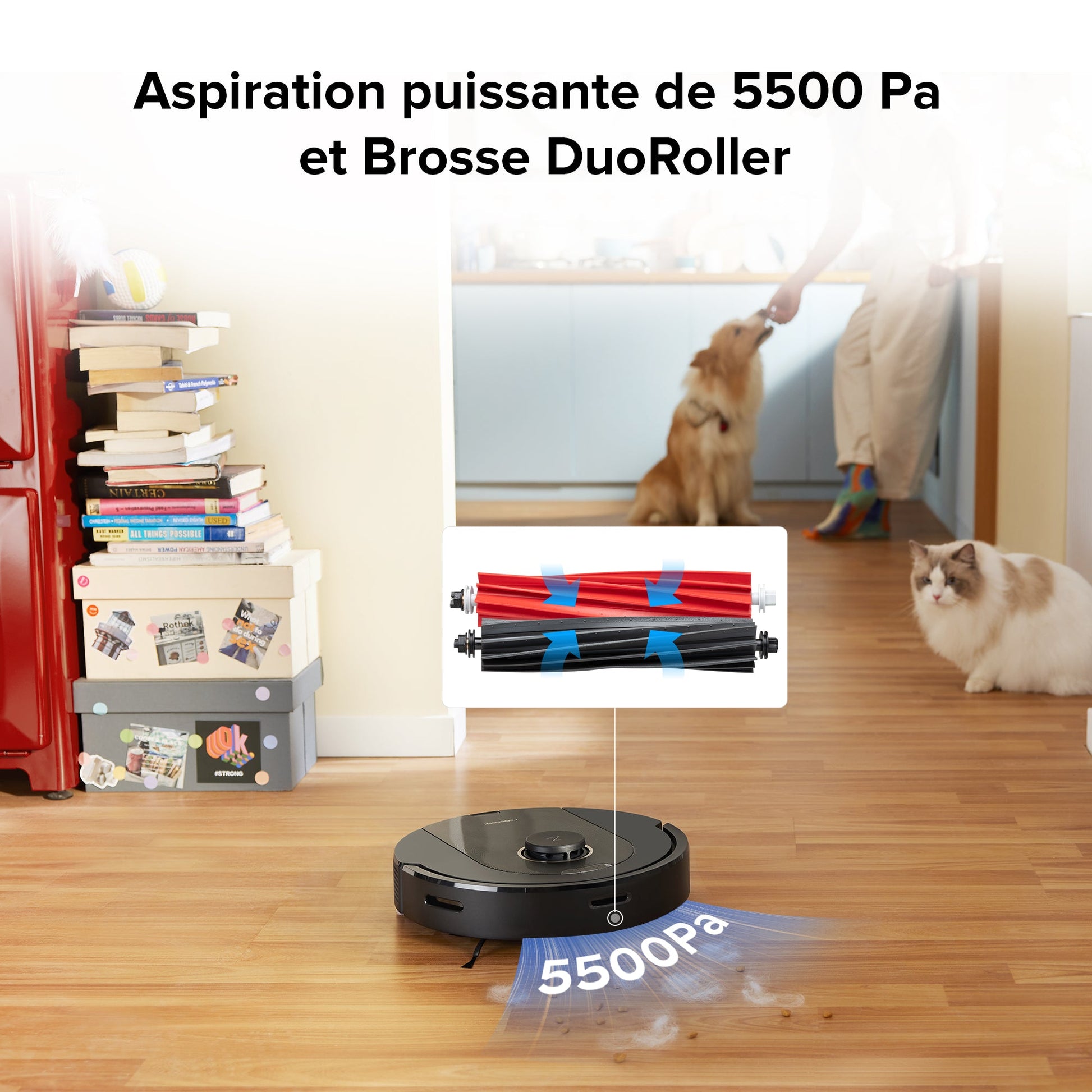 Roborock Q5 Pro+ robot aspirateur avec station de vidage automatique
