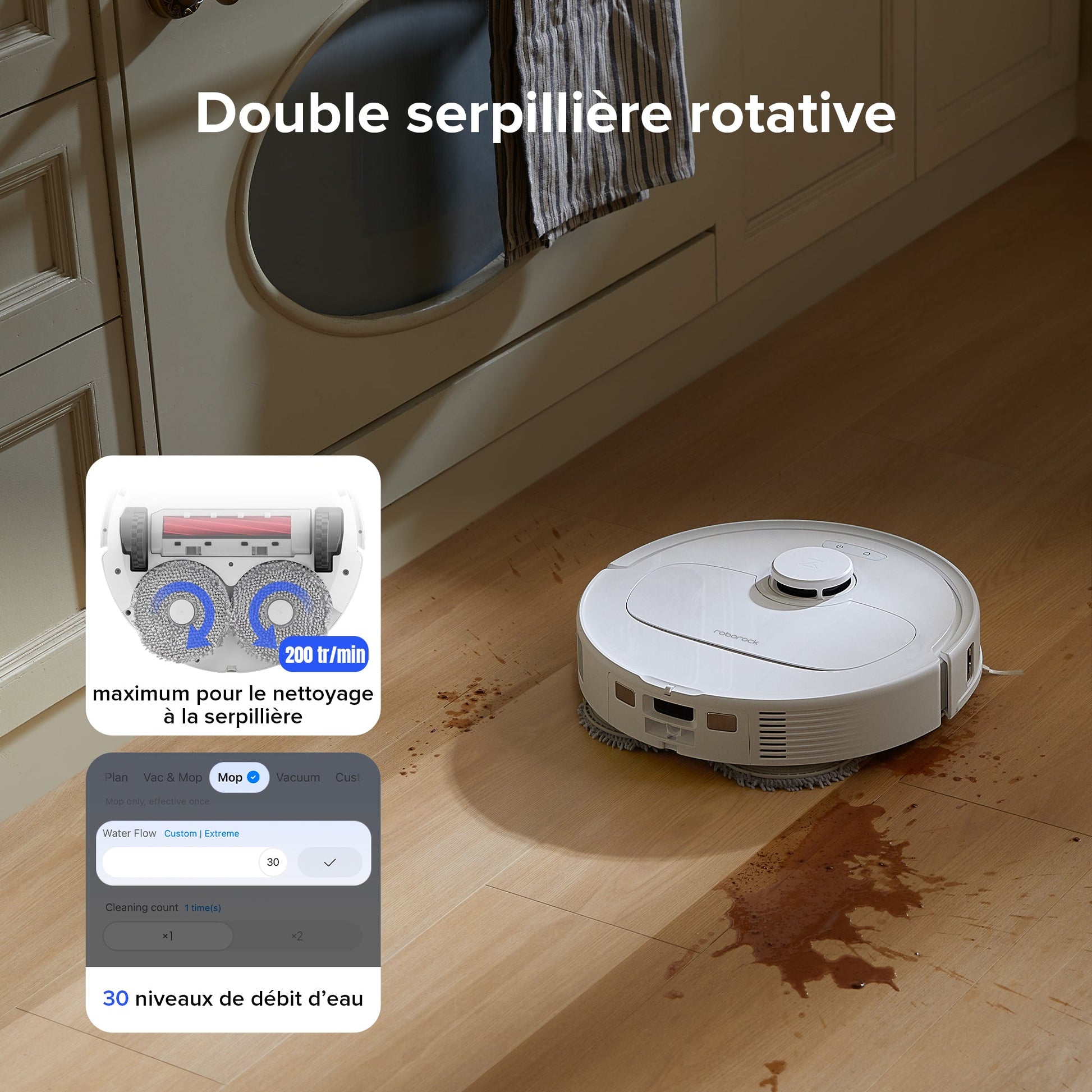 Roborock Qrevo S robot aspirateur laveur Set avec station multifonction