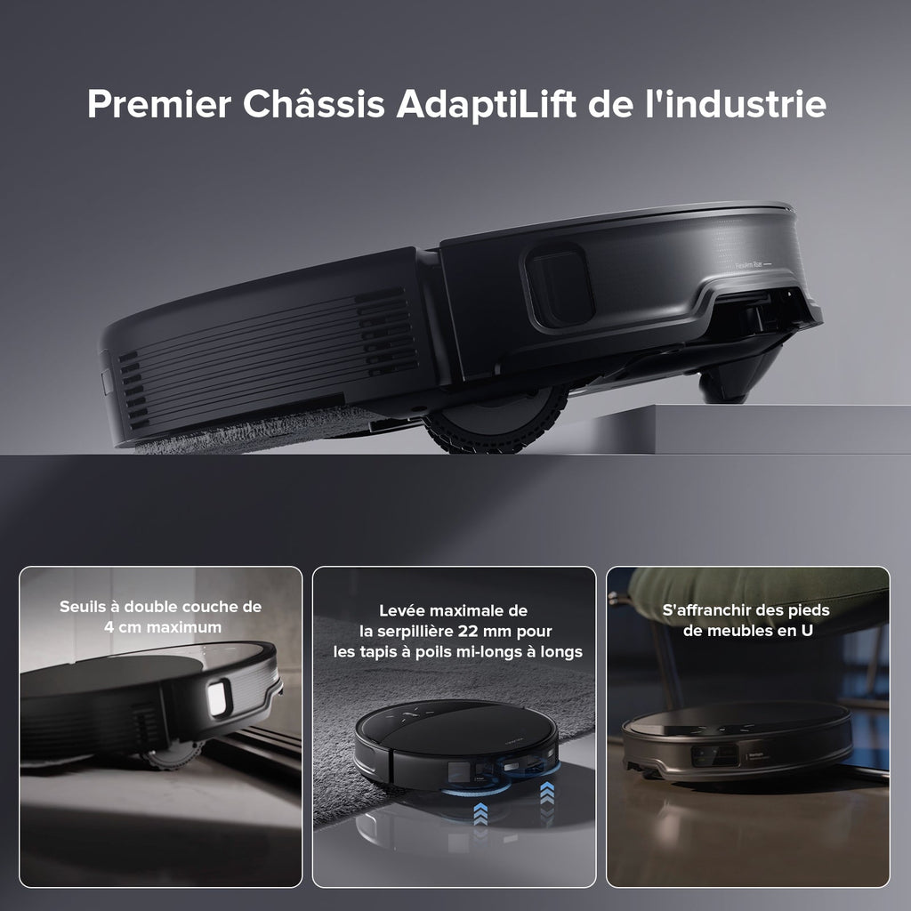 Roborock Saros 10R robot aspirateur laveur avec station d’accueil multifonctionnelle 4.0