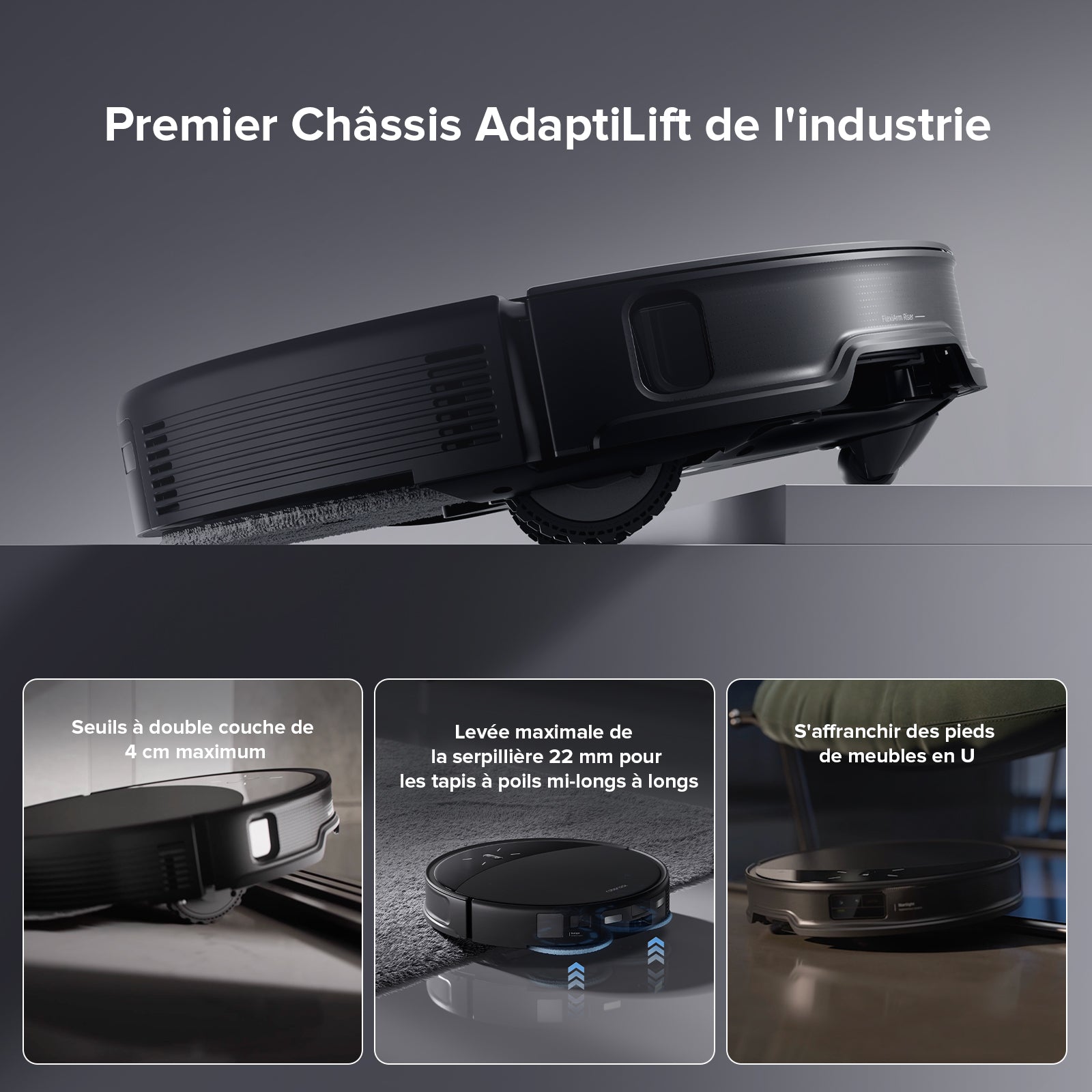 Roborock Saros 10R robot aspirateur laveur avec station d’accueil multifonctionnelle 4.0