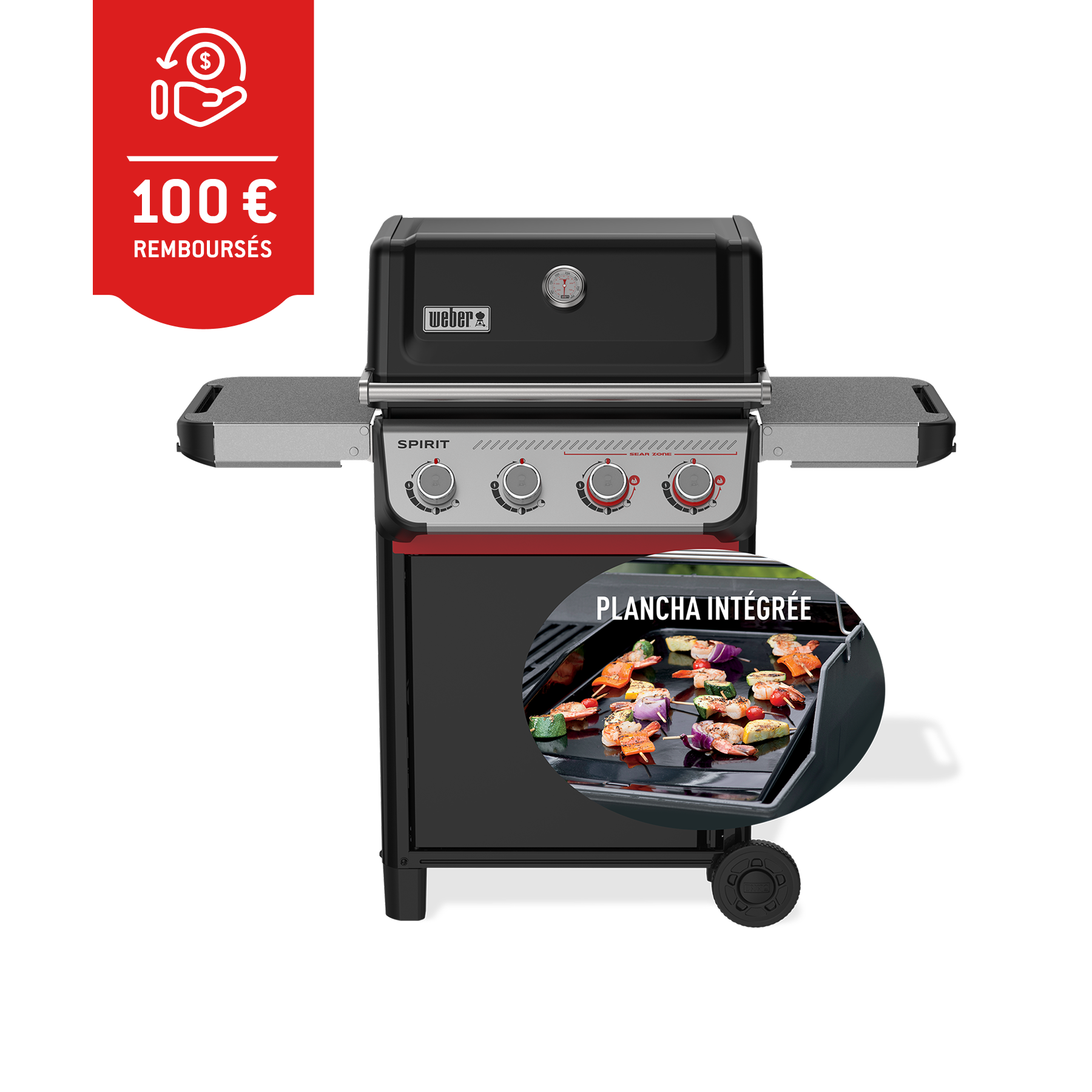 Barbecue à gaz Spirit® E-425 avec plancha