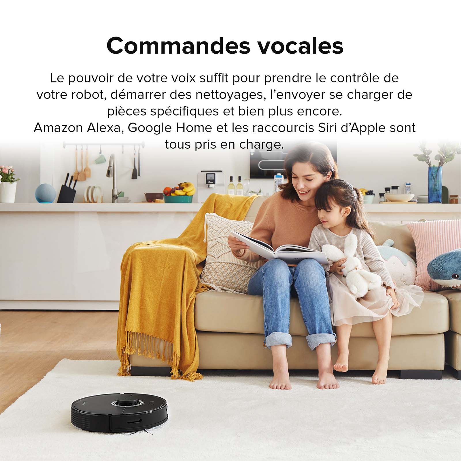 Roborock Q7 Max robot aspirateur avec puissance d’aspiration de 4 200 Pa