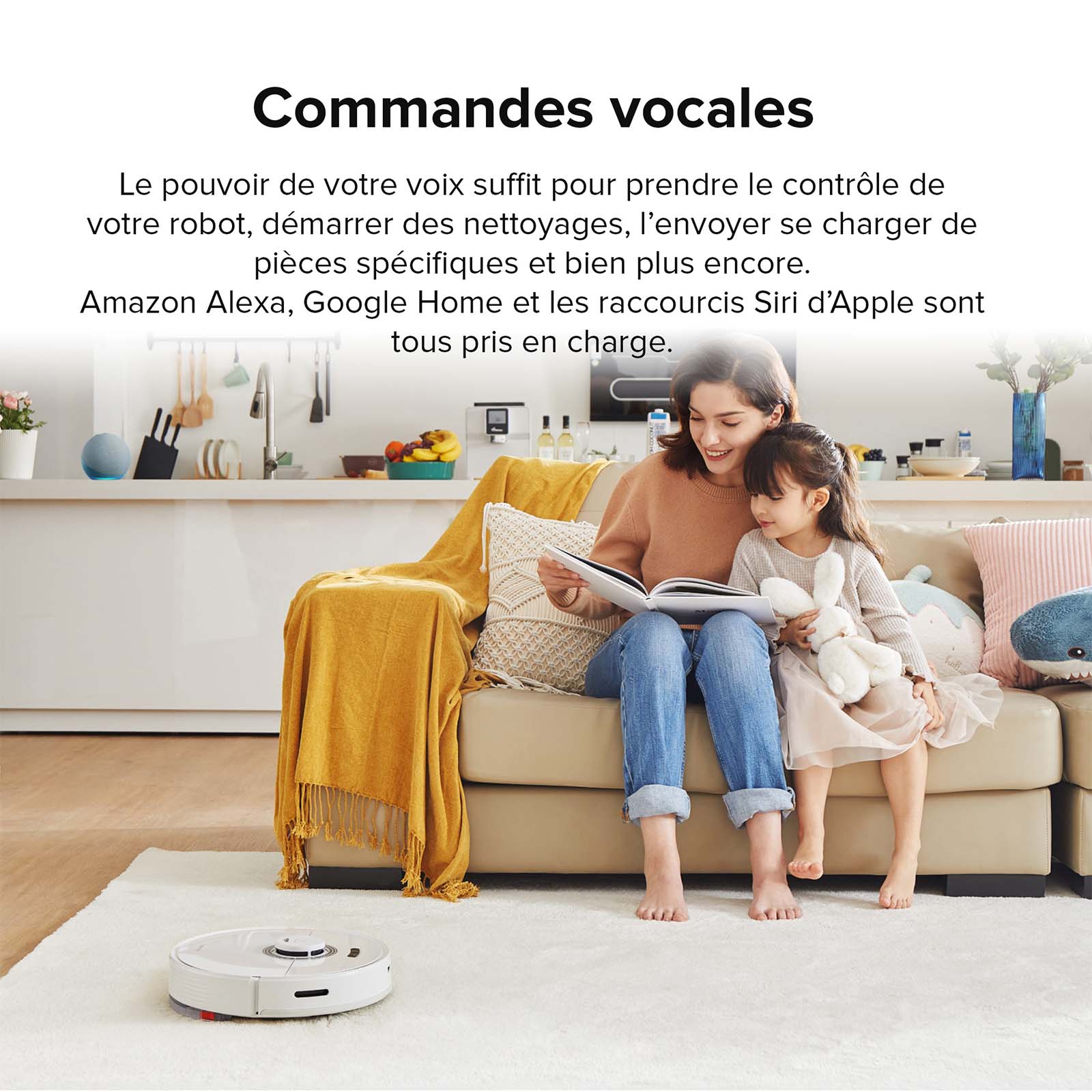 Roborock Q7 Max robot aspirateur avec puissance d’aspiration de 4 200 Pa