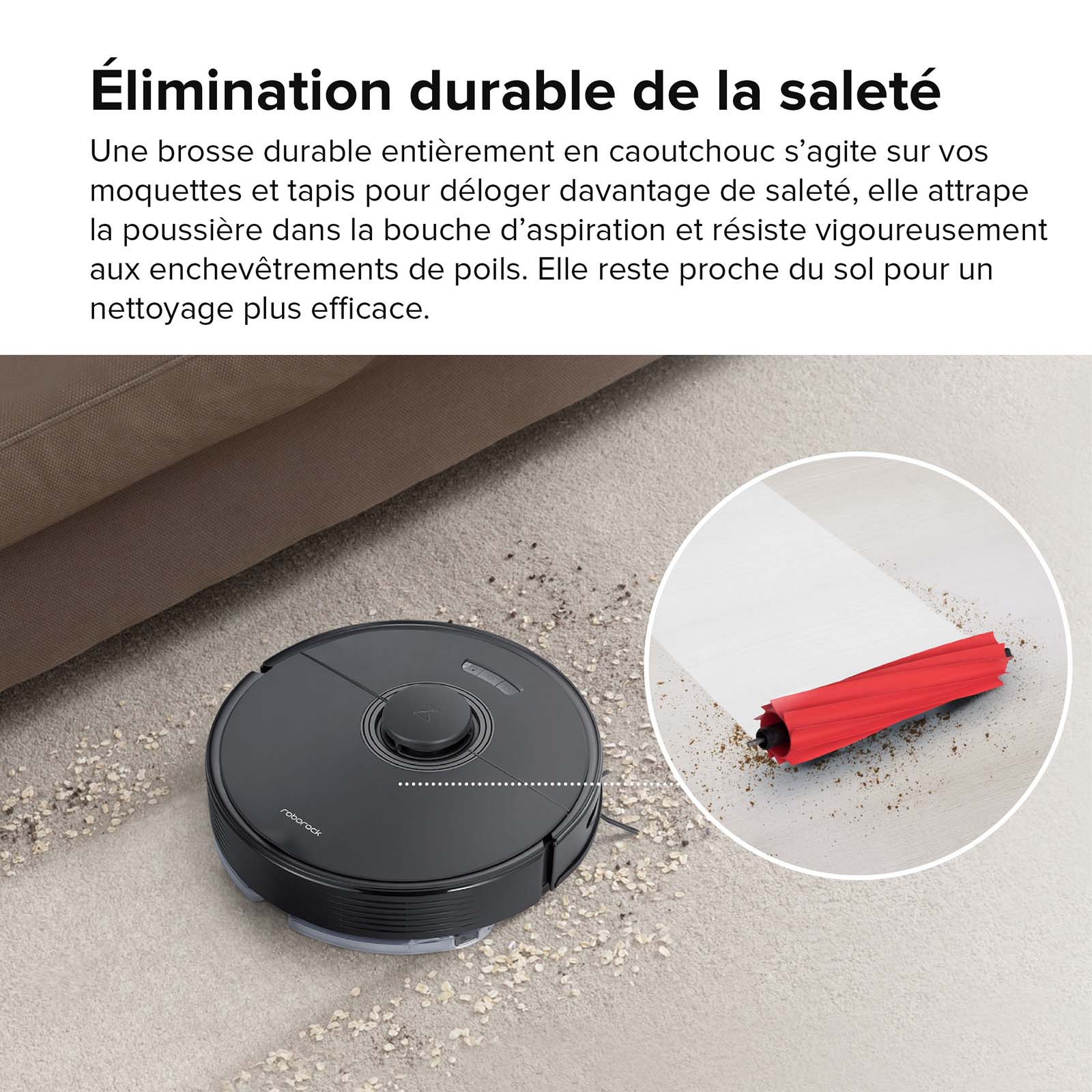 Roborock Q7 Max robot aspirateur avec puissance d’aspiration de 4 200 Pa
