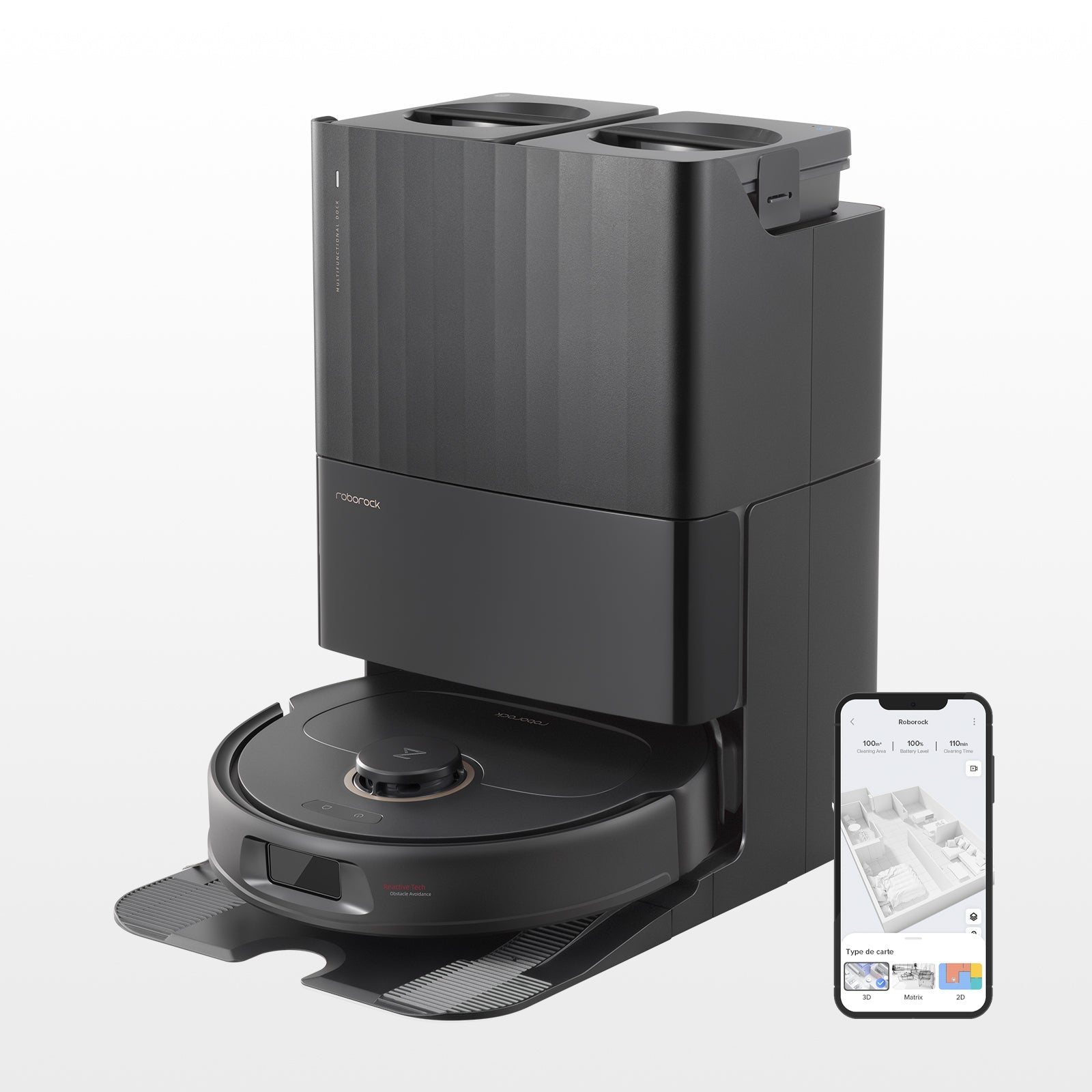 Roborock Qrevo Pro robot aspirateur laveur avec station multifonction 2.0