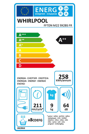 Sèche-linge - WHIRLPOOL FFTDNM229X2BSFR